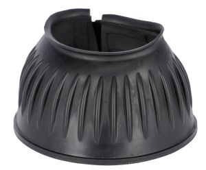 Horse hoof "jumping bells" can prevent injuries to the front legs and their bales and serve to protect the fitting of the hoof.