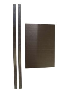 Aluminium Hühnerklappe 22cm x 32cm - Hühner Schiebetür für automatische Hühnerklappe
