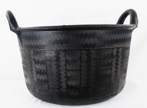 32 Liter Gummitrog schwarz