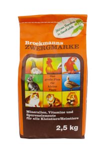 Brockmanns Zwergmarke - 2,5 kg Mineralfutter für Tauben Geflügel und Kaninchen
