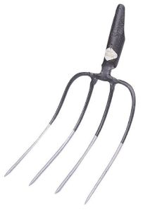 Victoria manure fork, 4 tines, 33 x 25 with spring duels