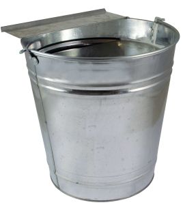 Galvanized poultry drinking bucket