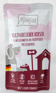 Deer &amp; Wild Boar" squeeze - 125g Deer with wild boar and cranberries