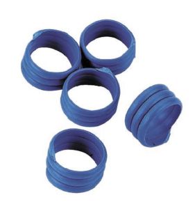 Chicken rings, blue, 20 piece Pack