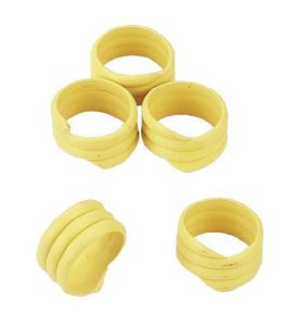 Chicken rings, yellow, 20 piece Pack