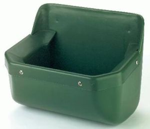 Horse feeding trough with protective edge - 15 litres