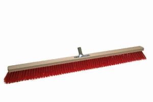 Room broom 100 cm Elaston red with metal stick holder