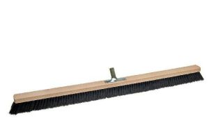 Room broom 100 cm, hair blend, with metal stick holder