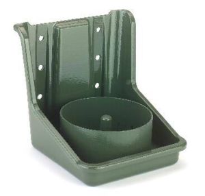 Green salt leak stone holder, PVC, with round insert
