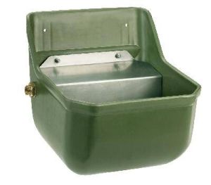 Drinking trough with float valve