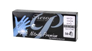 Keron Nitrilhandschuhe Premium 300 mm, 50 Stück, Gr. XL 