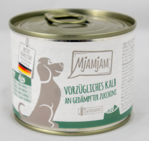 Dog food "Veal &amp; courgette" - 200g delicious veal with steamed courgette