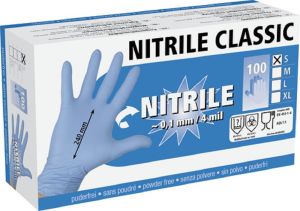 Nitriles all purpose gloves, 100 gr. XL, 4 mil