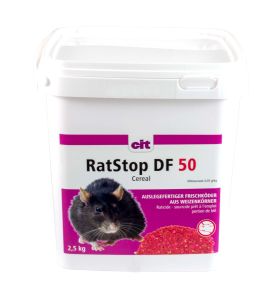Kerbl RatStop DF 50 Cereal 2500 g (Difenacoum) - poisonous wheat, cereal flakes, rat poison