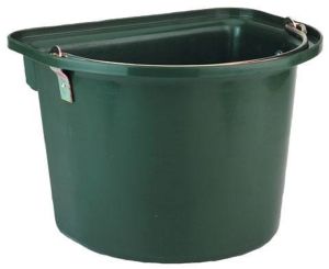 Bucket with metal handle, green