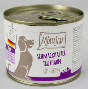 Dog food "Turkey &amp; Carrots" - 200g tin of tasty turkey with delicious carrots