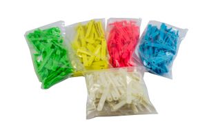 Ear tag Twintak, blank, red, blue, yellow, green, white - 50 PCs / Pack