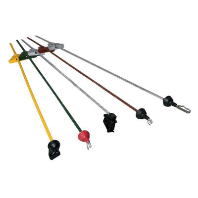Pasture fence pole, oval with ring insulator 105 cm, 25 pieces per carton