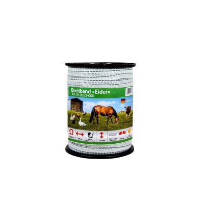 Eider Litze für Weidezaun 200 Meter 1 cm breit