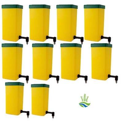 10x Nippeltränke 1L gelb