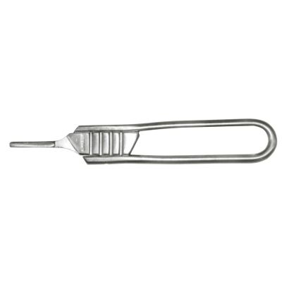 Scalpel handle, foldable