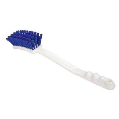 Handle brush blue bristles, 40 cm