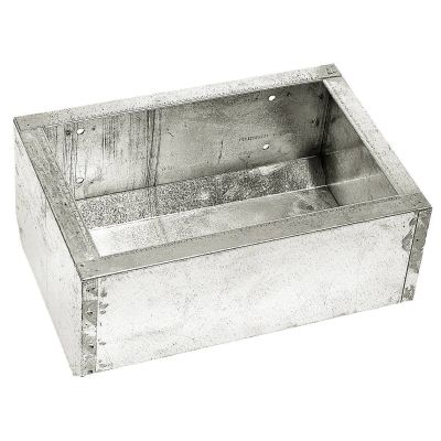 Horse feeding trough rectangle, metal