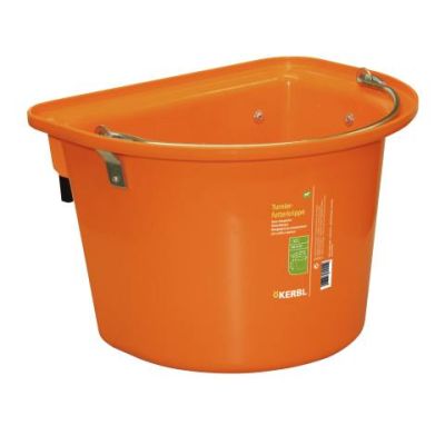 Transportation crib with a hanging iron and carry handle, orange