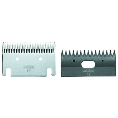 Heiniger blades for cattle horses 703-550 upper blade 23 teeth bottom blade 31 teeth