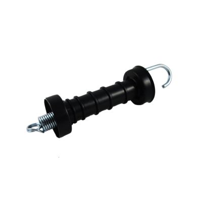 Door handle Goliath, open, black for pasture fence gate with hooks