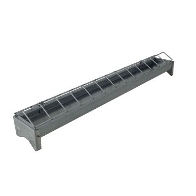 Chick feeder trough 50cm galvanized