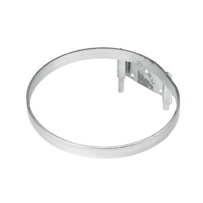 Bucket bracket complete with retaining plate