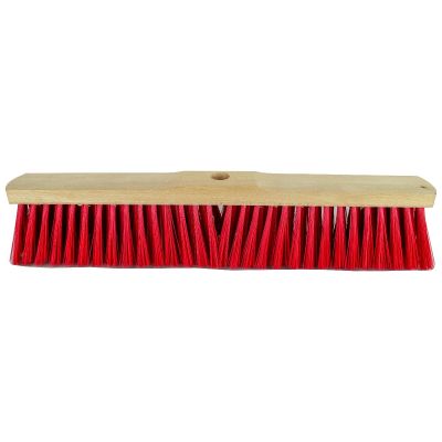Room broom 50 cm Elaston red with shaft hole