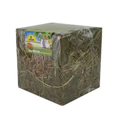 Heu Würfel mir Mehlwürmern - 125g