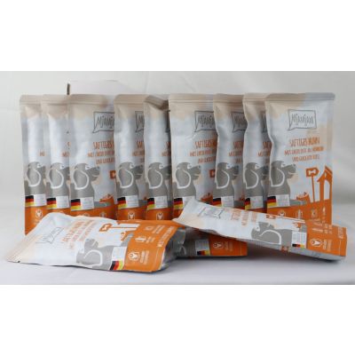 12x Quetschie "Chicken, duck &amp; millet" - 12x 125g juicy chicken with tender duck on carrots &amp; cooked millet