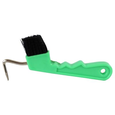 Hoof scraper with brush - mint
