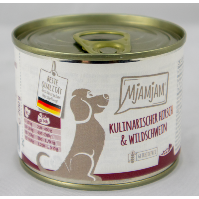 Dog food "Venison &amp; Wild Boar" - 200g culinary venison &amp; wild boar with cranberries