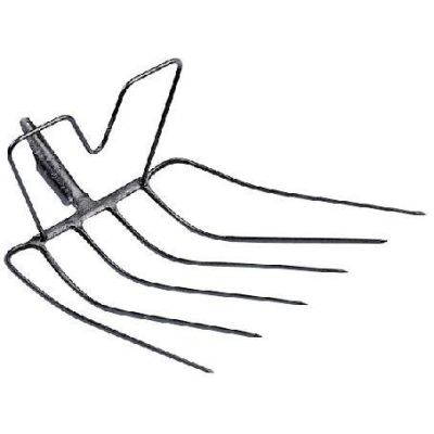 Silage fork with Victoria, 6 tines, 43 x 40 with spring duels