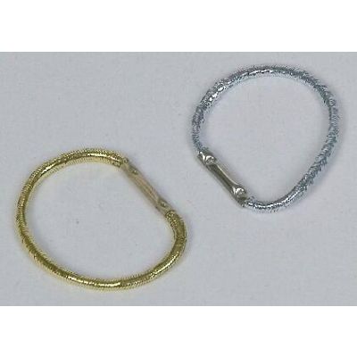 Manebands, 100 pieces in dispenser box, silver