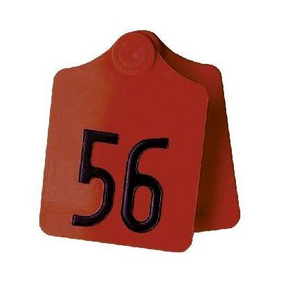 Primaflex ear tag size 2, shaped, yellow, red, green, blue, white (25 pieces per pack)