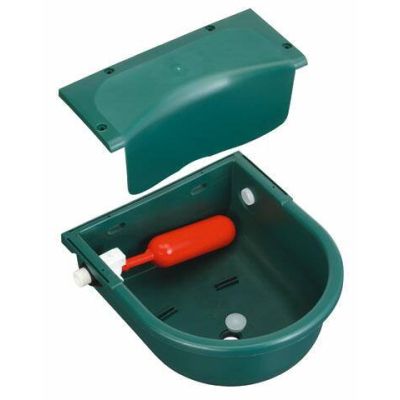 Float drinking bowls green, plastic 3 l