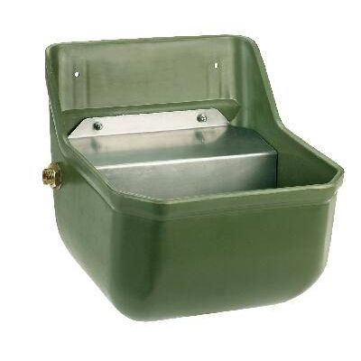 Drinking trough with float valve