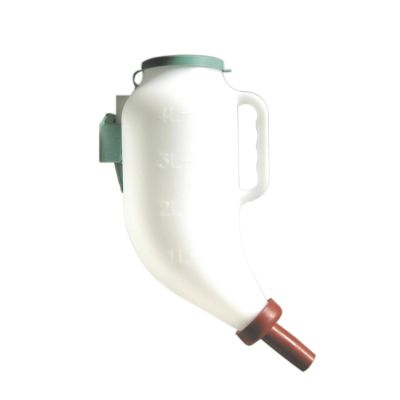 Dry feeding bottle 4 L incl. cleaner and plastic bracket