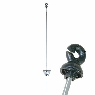 Pasture fence bar, round with ring insulator 105 cm, 25 pieces per carton