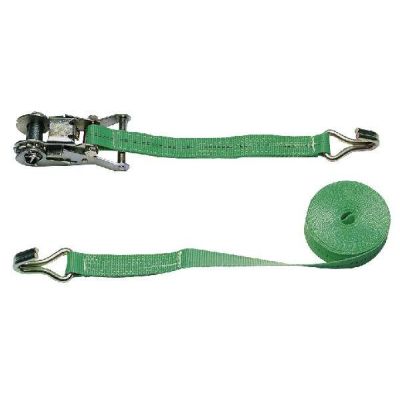 Lashing strap 2-piece, green 600 x 2.5, 1500 kg
