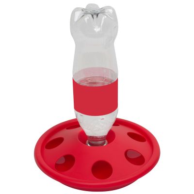 Kükentränke mit 7 Löchern für Standardflasche von 0.5 - 1 Liter