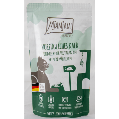 Quetschie "Veal &amp; Turkey" - 125g veal and turkey on fine carrots