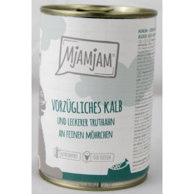 Cat food "Veal &amp; Turkey" - 400g tinned food delicious veal &amp; turkey with tasty carrots