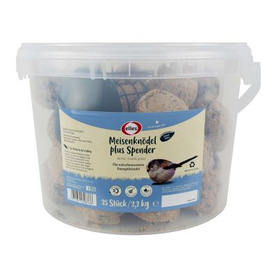 Meisenknödel mit Spender - 3,3kg Vogelfutter 