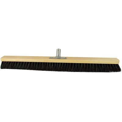 Room broom 80 cm, horsehair, with metal stick holder